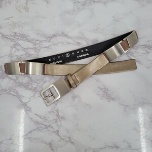 Suzi Roher Belt Women's Medium Silver Toned Buckle